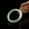 Natural Green Jade Band Ring: Prosperity & Longevity