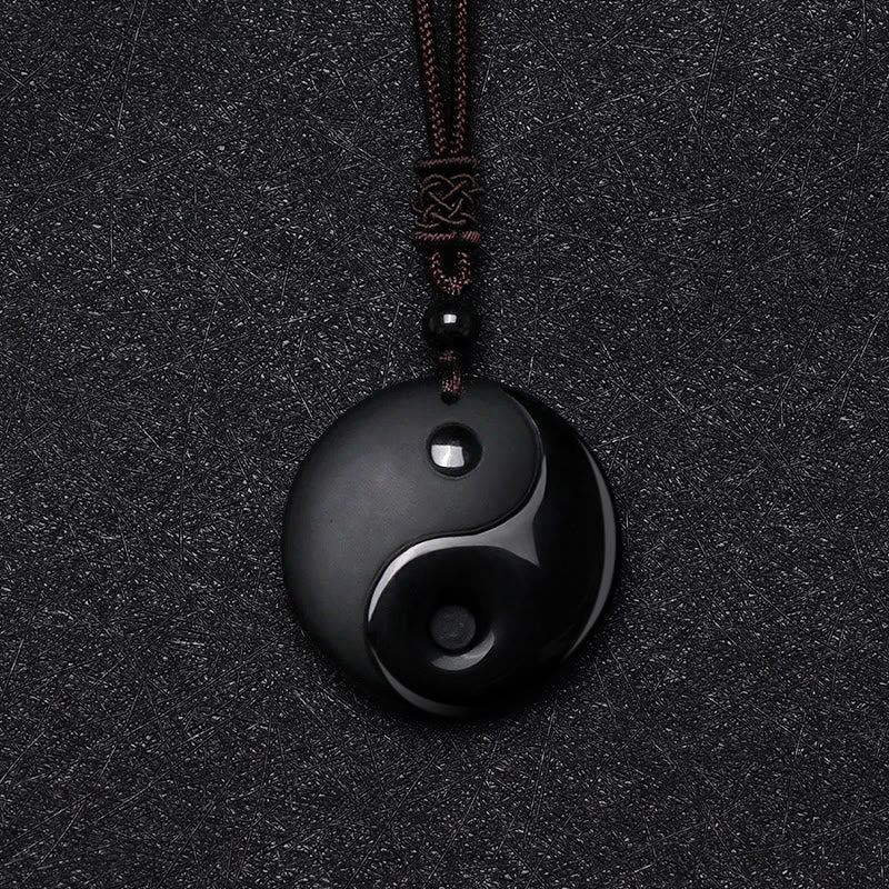 Classic Black Obsidian Yin Yang Pendant: The Ultimate Energy Balance Amulet