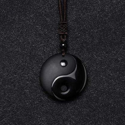 Classic Black Obsidian Yin Yang Pendant: The Ultimate Energy Balance Amulet