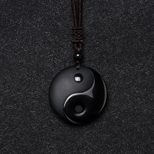Classic Black Obsidian Yin Yang Pendant: The Ultimate Energy Balance Amulet