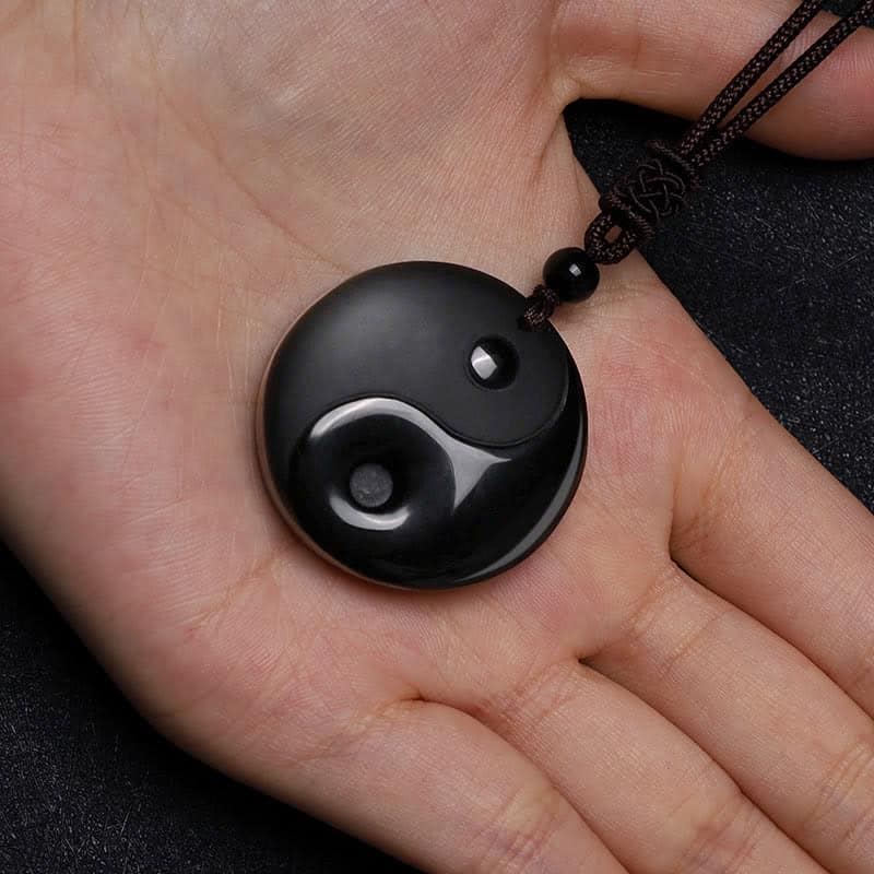 Classic Black Obsidian Yin Yang Pendant: The Ultimate Energy Balance Amulet