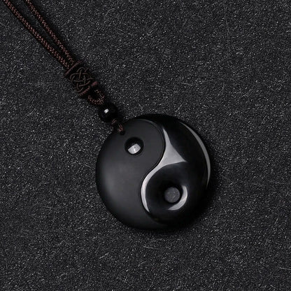 Classic Black Obsidian Yin Yang Pendant: The Ultimate Energy Balance Amulet