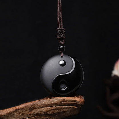 Classic Black Obsidian Yin Yang Pendant: The Ultimate Energy Balance Amulet