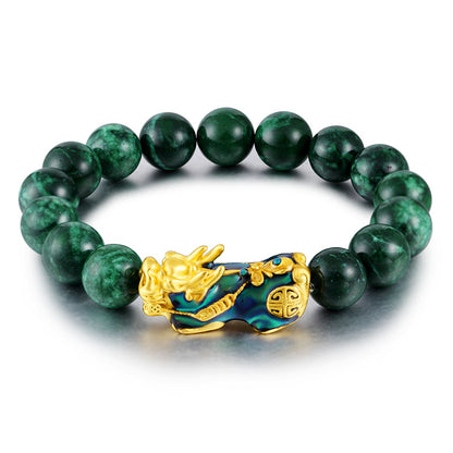 Feng Shui Green Jade Pixiu Bracelet: Wealth & Longevity Charm