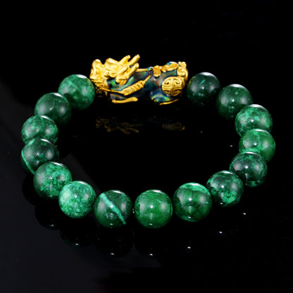 Feng Shui Green Jade Pixiu Bracelet: Wealth & Longevity Charm