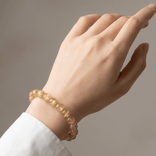 Natural Golden Citrine Wealth Bracelet: The Merchant's Stone
