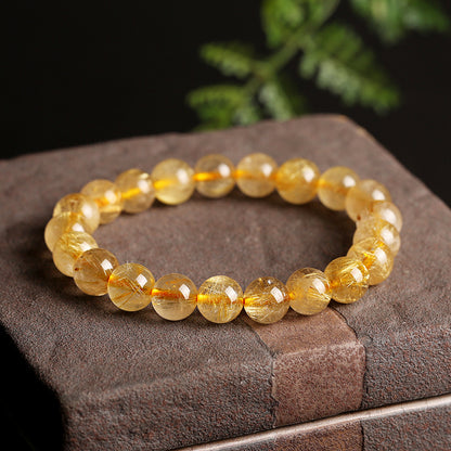 Natural Golden Citrine Wealth Bracelet: The Merchant's Stone
