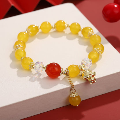 Feng Shui Lucky Charm Bracelet: Agate & Aventurine Wealth Series