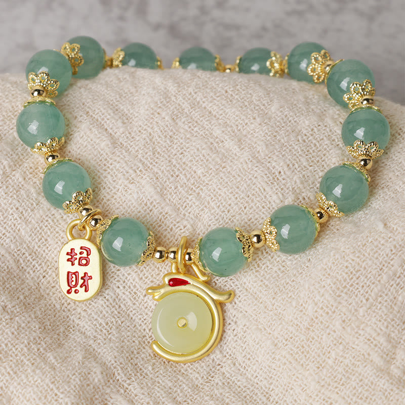 Feng Shui Lucky Charm Bracelet: Agate & Aventurine Wealth Series