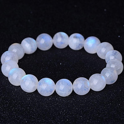 Natural Rainbow Moonstone Bracelet: Intuition & New Beginnings