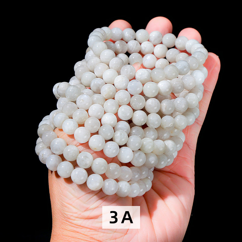 Natural Rainbow Moonstone Bracelet: Intuition & New Beginnings