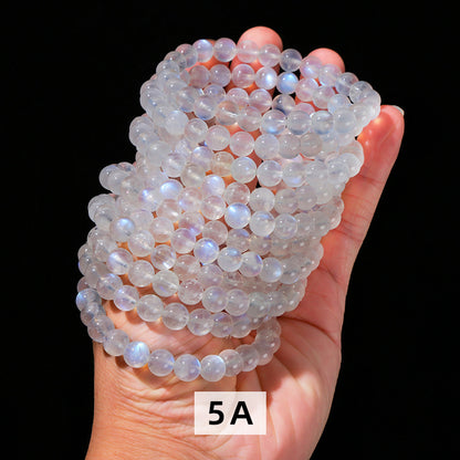 Natural Rainbow Moonstone Bracelet: Intuition & New Beginnings