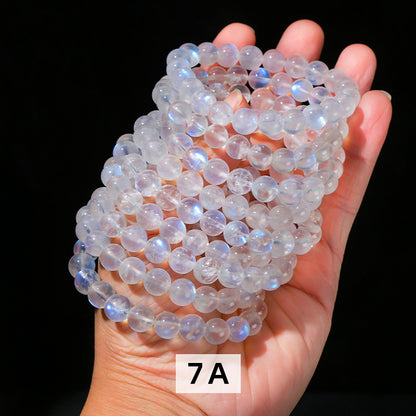 Natural Rainbow Moonstone Bracelet: Intuition & New Beginnings