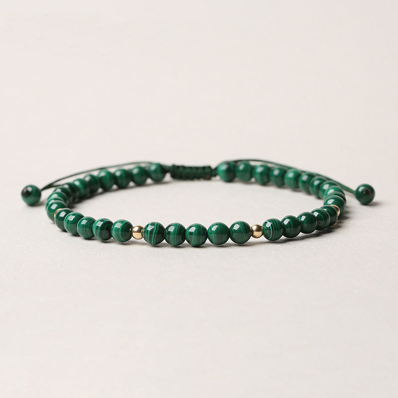Natural Malachite Protection Bracelet: Transformation & Calm