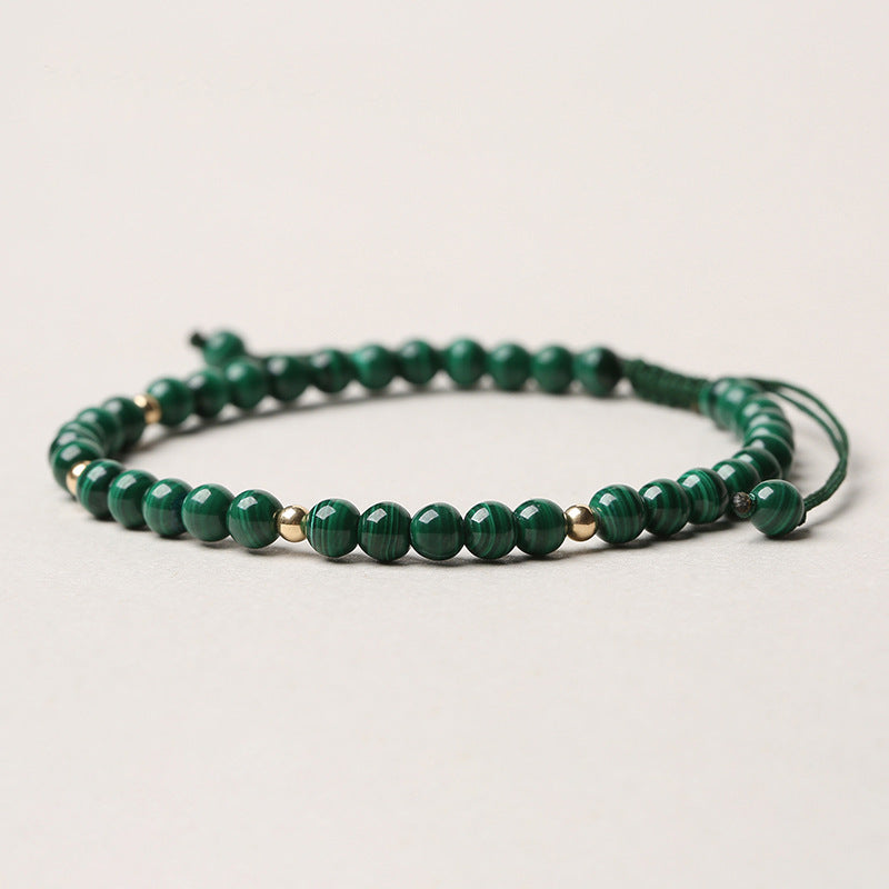 Natural Malachite Protection Bracelet: Transformation & Calm